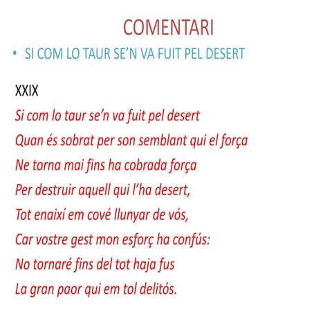 Comentari de com si lo taur