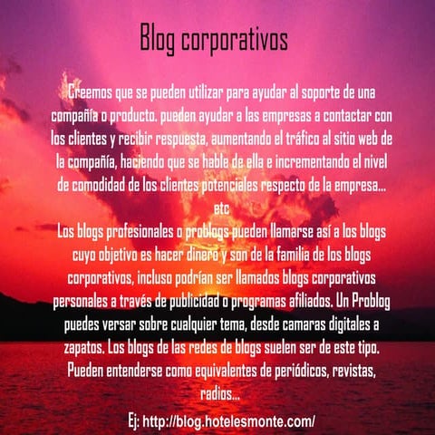 Comentario Blogs