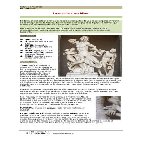 Laocoonte y sus hijos