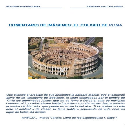 Comentario coliseo 
