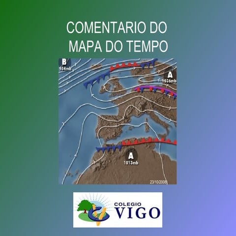 Comentario mapa do tempo