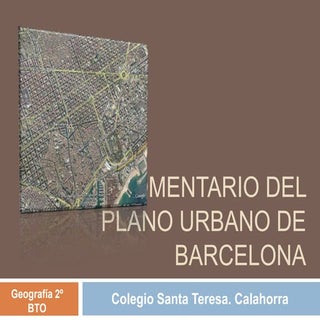 Comentario del plano urbano de Barc...