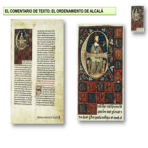 Comentario de texto sobre  el ordenamiento de alcalá  curso 2013 14