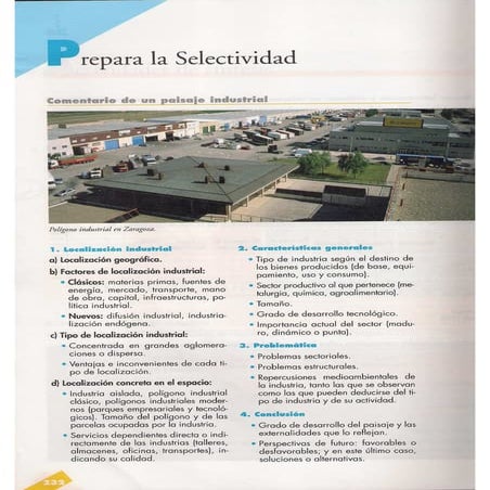 Comentario de un paisaje industrial y comentario de gráfica