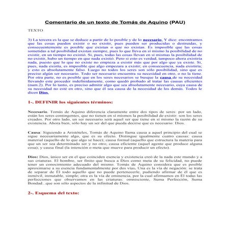 Comentario de un texto de sto