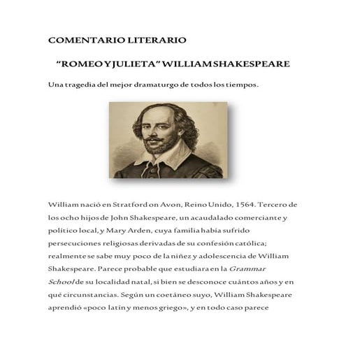 Comentario literario