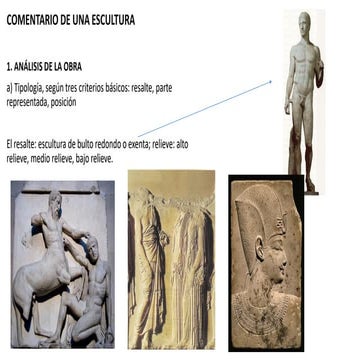 Comentario obra escultura