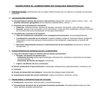 Comentario paisajes industriales