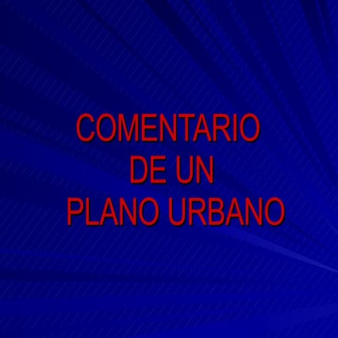 Comentario Plano CáCeres