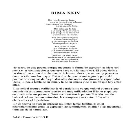 Comentario rima | DOC