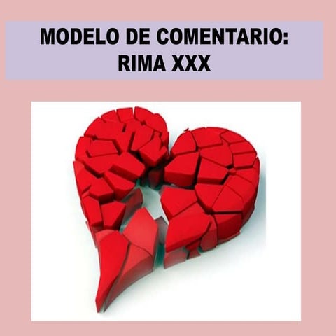 Comentario Rima XXX, Gustavo A. Bécquer