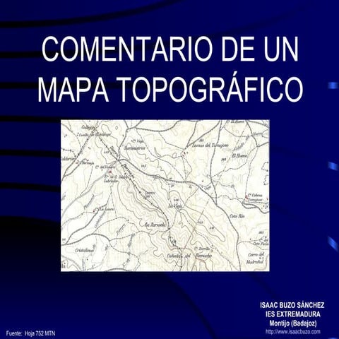Comentario del Mapa Topográfico