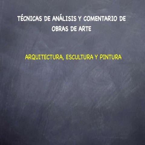 Comentar una obra de arte 2013 14