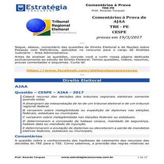 Comentários à Prova de AJAA