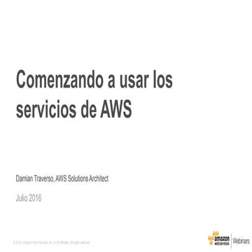 Webinar: Comenzando con los servicios de AWS