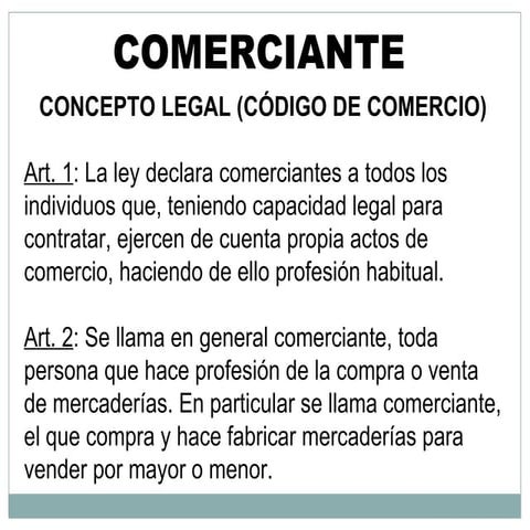 Comerciante