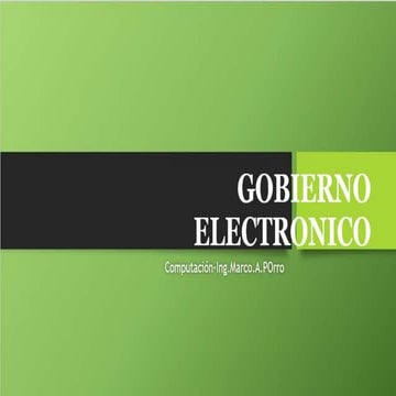 gobierno electronico