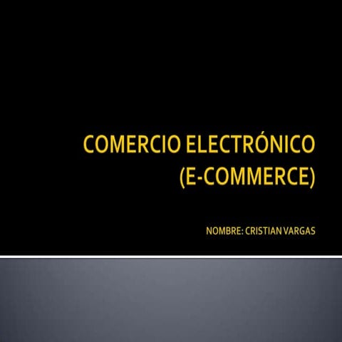 Comercio electrónico clasificacion
