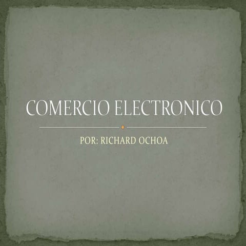 Comercio Electronico