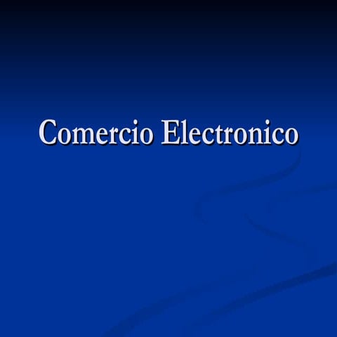 Comercio Electronico