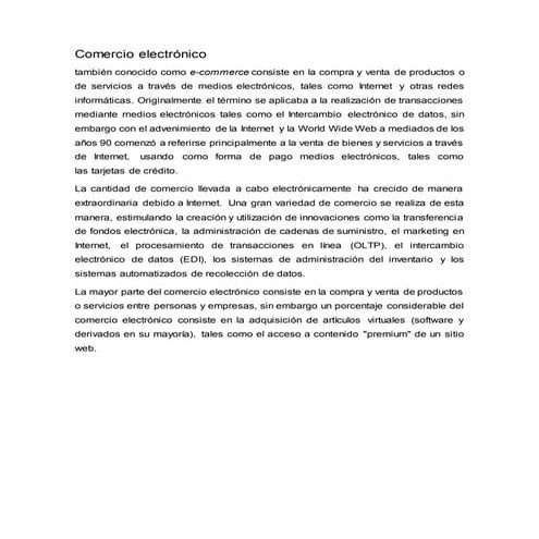 Comercio electronico