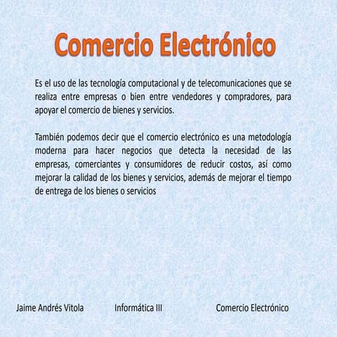 Exposicion Comercio Electronico
