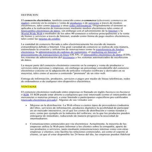 Comercio eletronico diapositivas