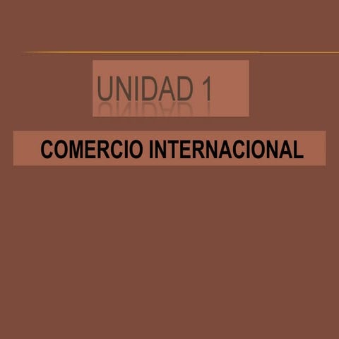 Comercio Internacional