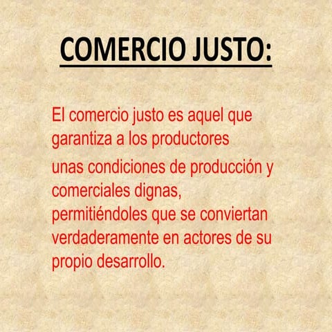 Comercio justo 1ºbc