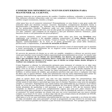 Comercios minoristas. El marketing es posible (muy posible!)