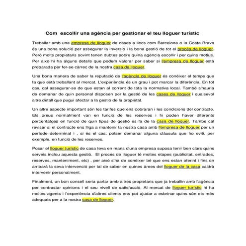 Com escollir una aga