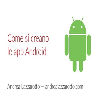 Come si creano le app Android