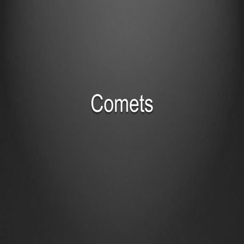 Comets - history and exploration