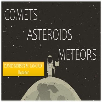 The Comets, Asteroids, and Meteors of the solar system