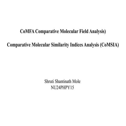 COMFA pharmacology screaning of drugs.pptx