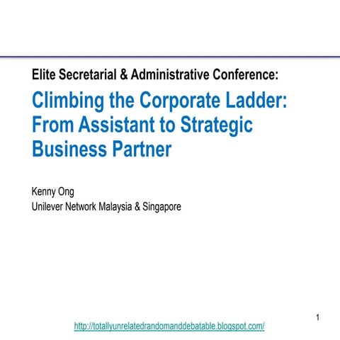 (COMFORI) Climbing the Corporate Ladder: From Assistant to Strategic Business...