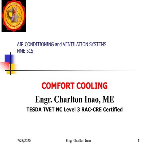 Comfort cooling  july 23