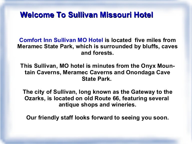 Hotel In Sullivan Mo