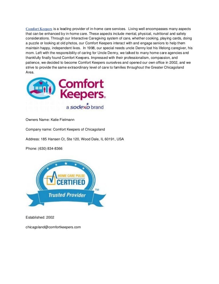 Comfort Keepers Of Chicagoland