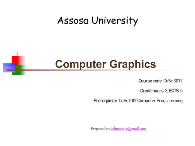 Computer Graphics Power Point using Open GL and C Programming