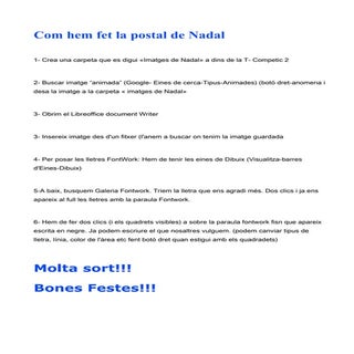 Com hem fet postal de nadal 