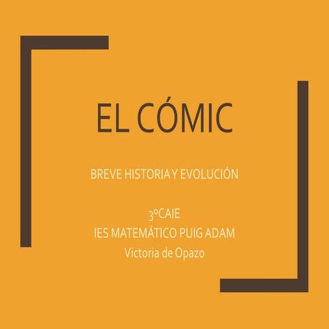 Breve historia del Cómic