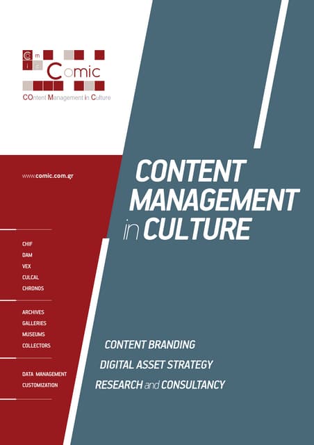 Content Management in Culture P.C.