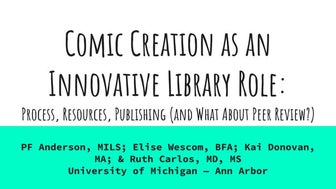 Comic creation as an innovative library role