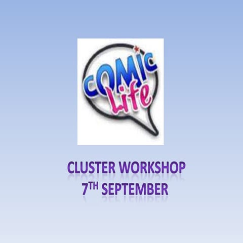 Comic life cluster workshop