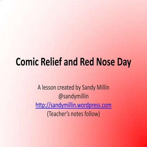 Comic Relief and Red Nose Day