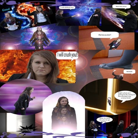 Comic strip, for unit 9 photography.