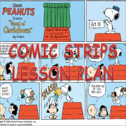 Comic strip - lesson plan
