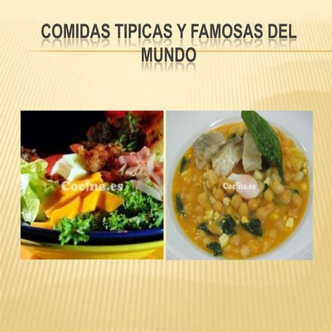 Comidas tipicas del mundo