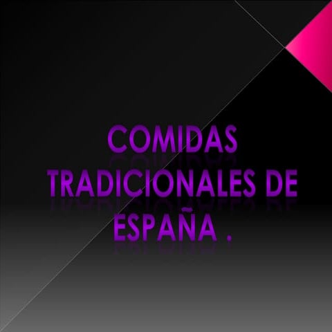 Comidas tradicionales